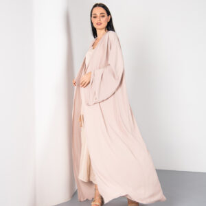 Cream Blush Abaya