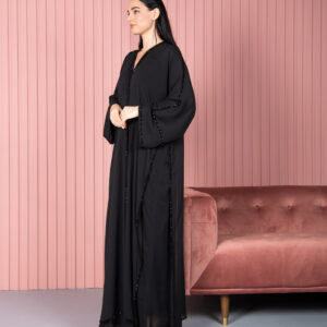 Black Beaded Abaya